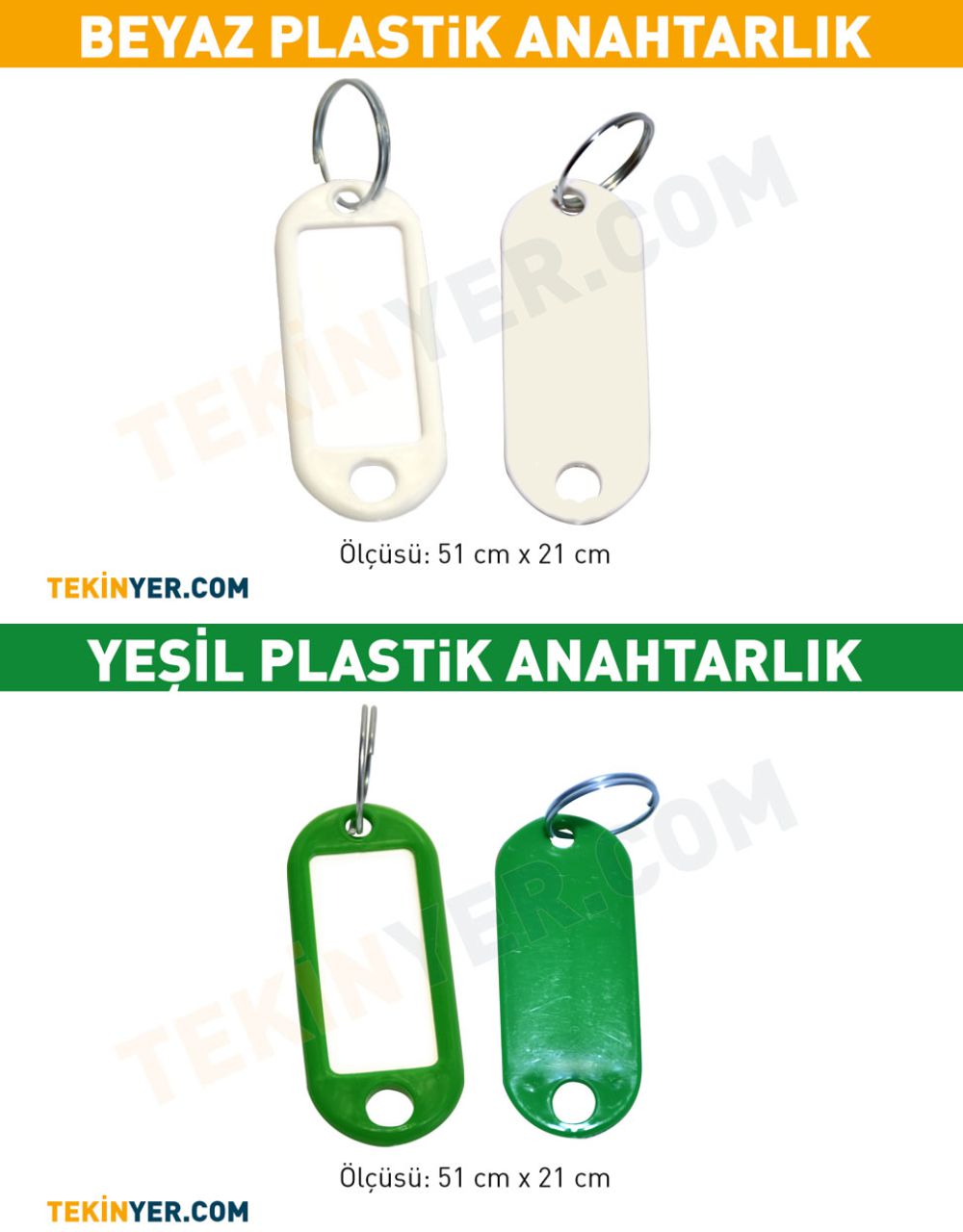 İstanbul Plastik Anahtarlık Orta kalınlık
