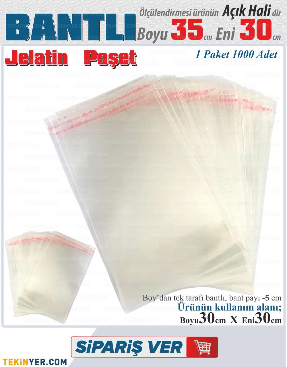 30x35 Bantlı Jelatin
