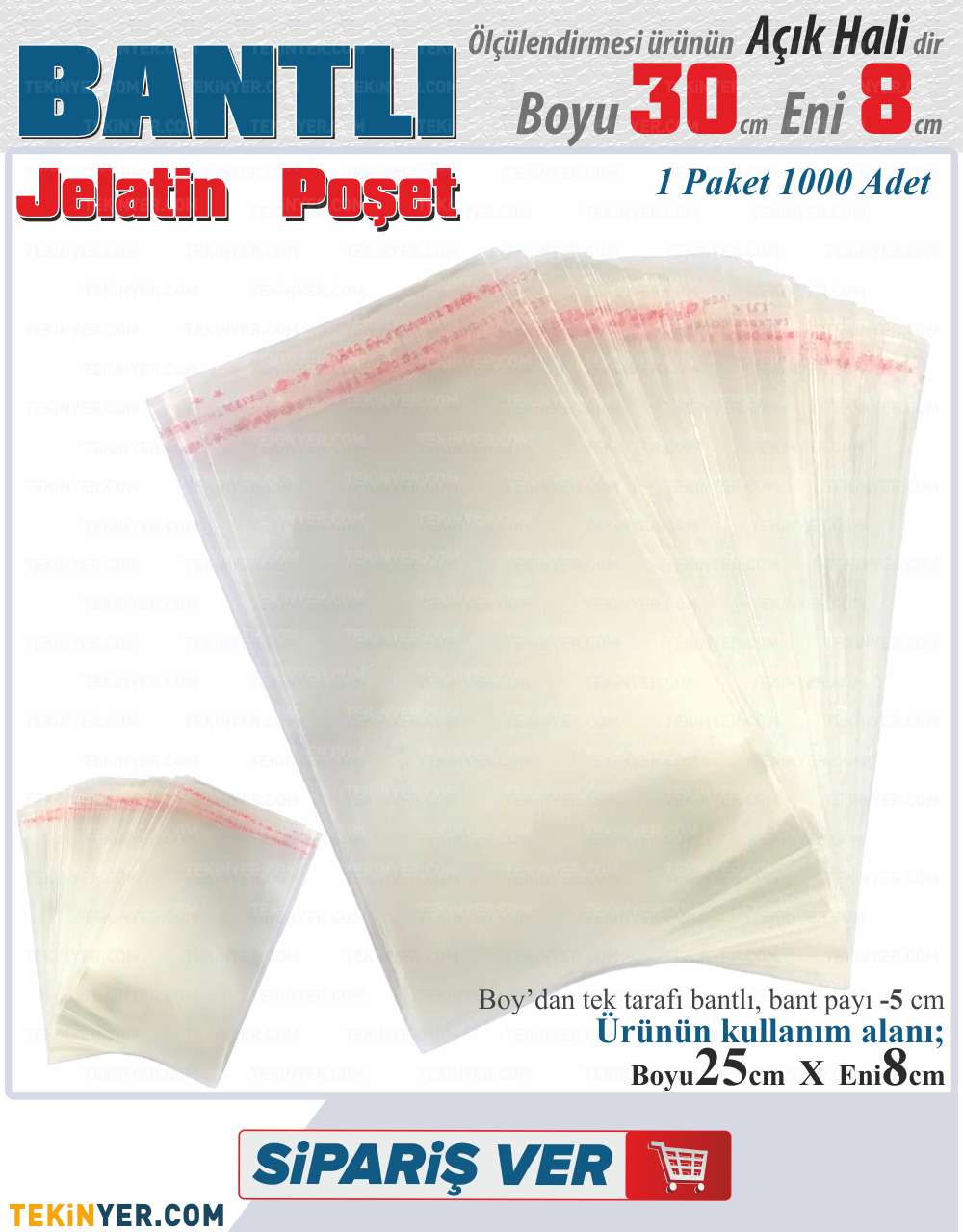 8x30 Bantlı Jelatin
