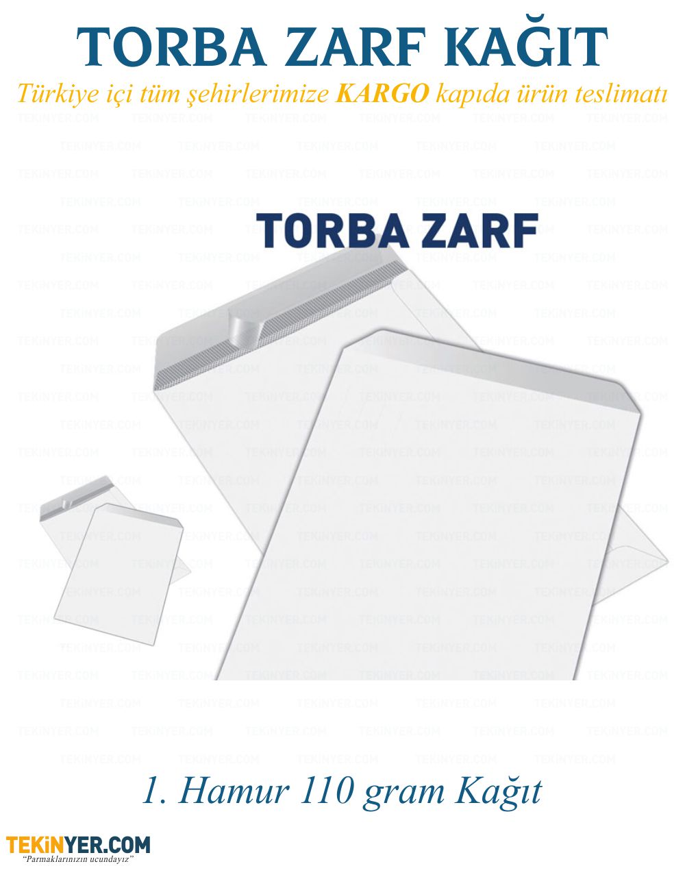 Torba Zarf kağıt Kalınlıkları